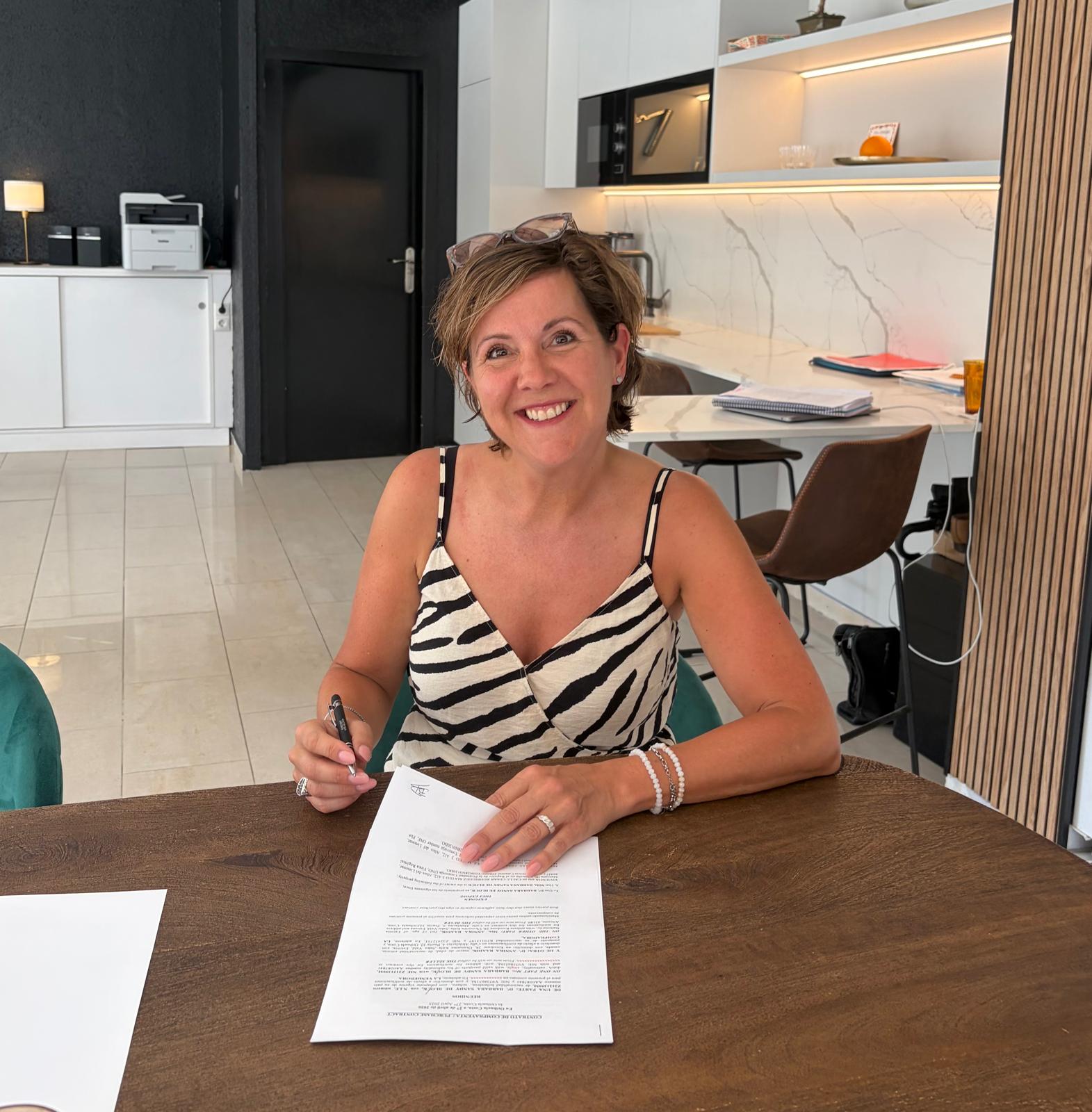 Barbara de Blok ondertekent een nieuw hoofdstuk